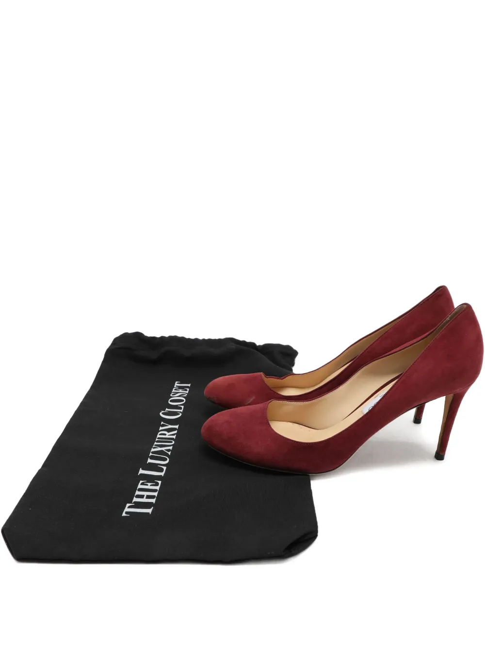 Pre-owned Jimmy Choo Suede Pumps In Red
