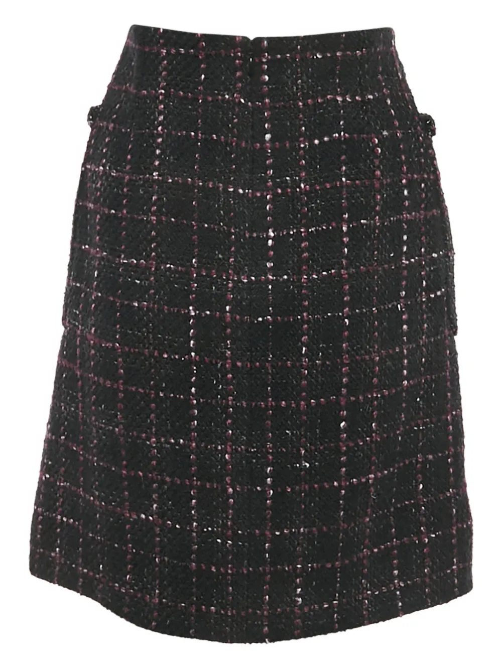 CHANEL Pre-Owned tweed mini skirt - Zwart