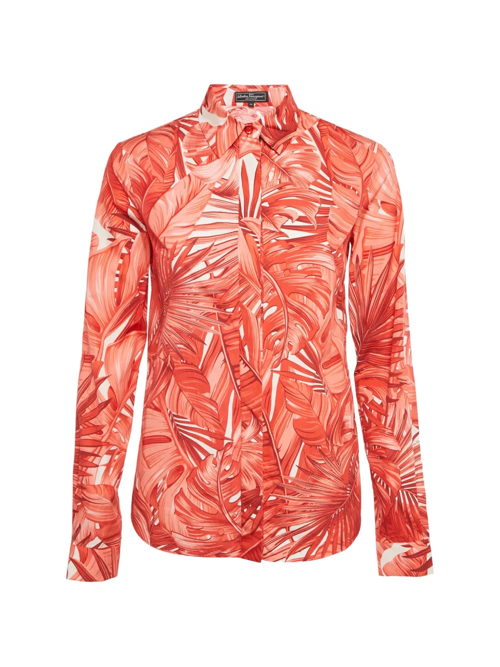 Ferragamo Pre-Owned Bermuda con stampa Tropical - Rosso