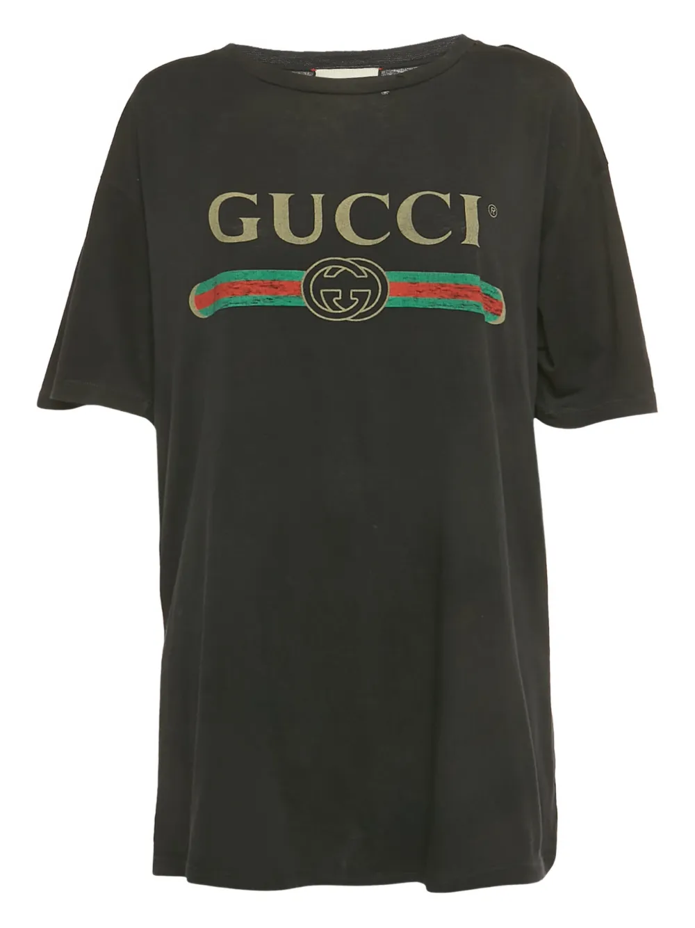 Gucci Pre-Owned logo-print graphic T-shirt - Nero