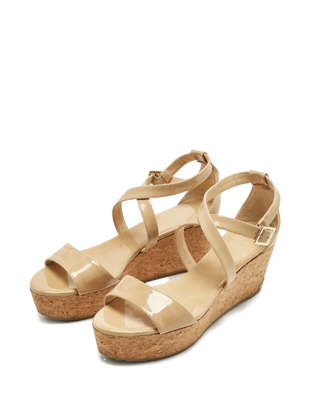 Jimmy Choo Pre-Owned Portia cross-strap wedge-heel espadrilles | Image 2