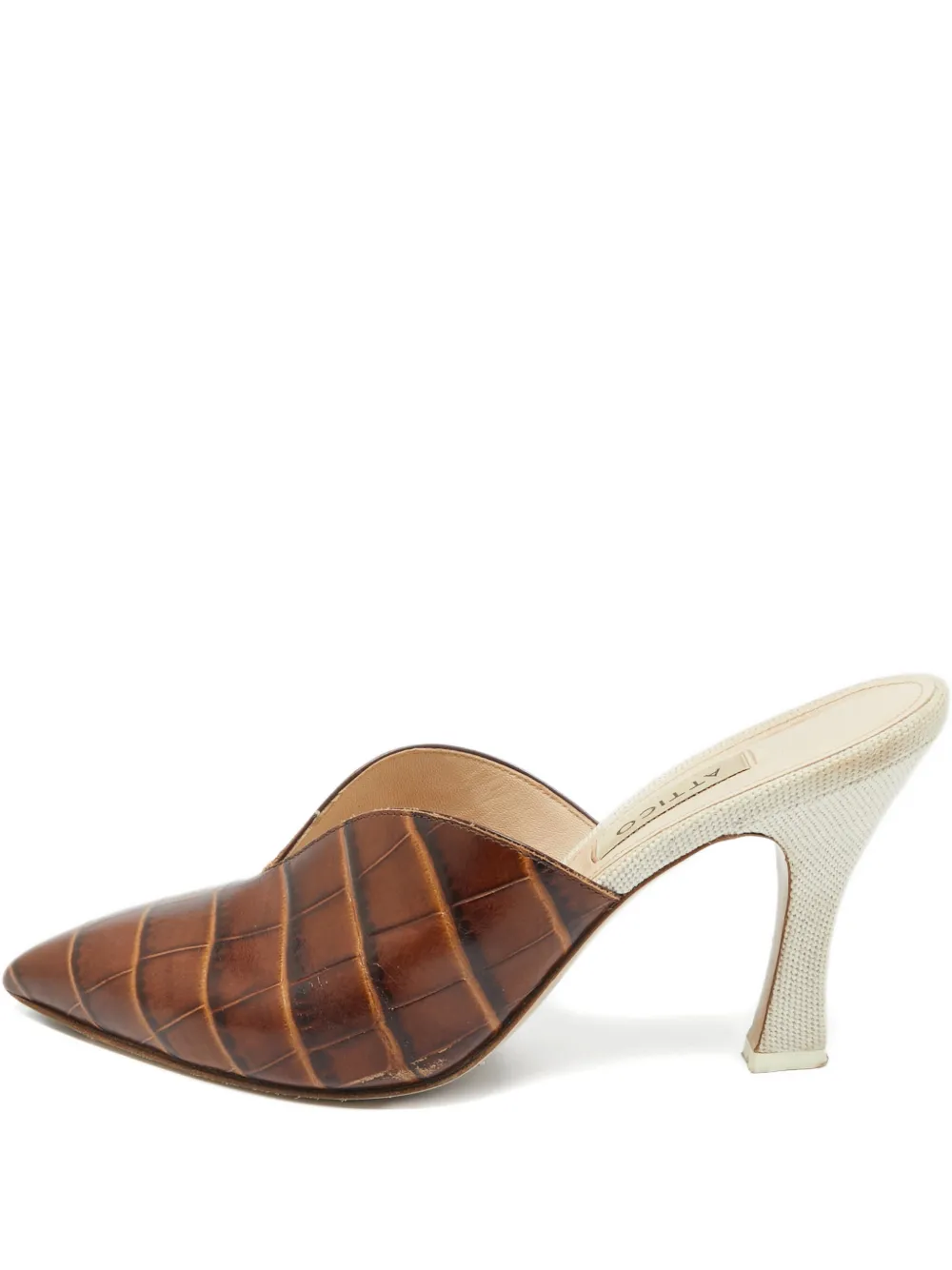 The Attico crocodile-embossed mules | marrón | Image 1