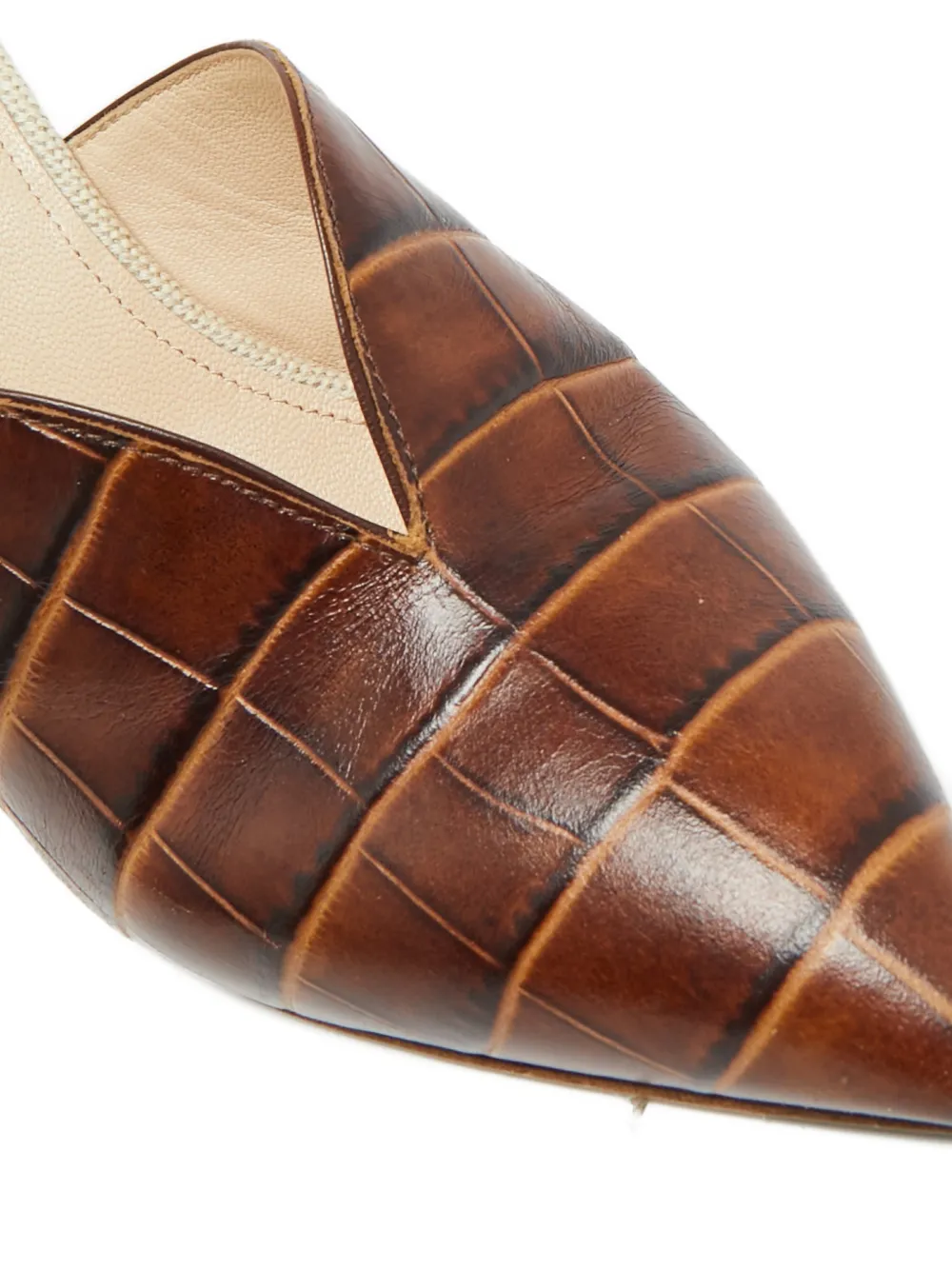 The Attico crocodile-embossed mules | Image 2