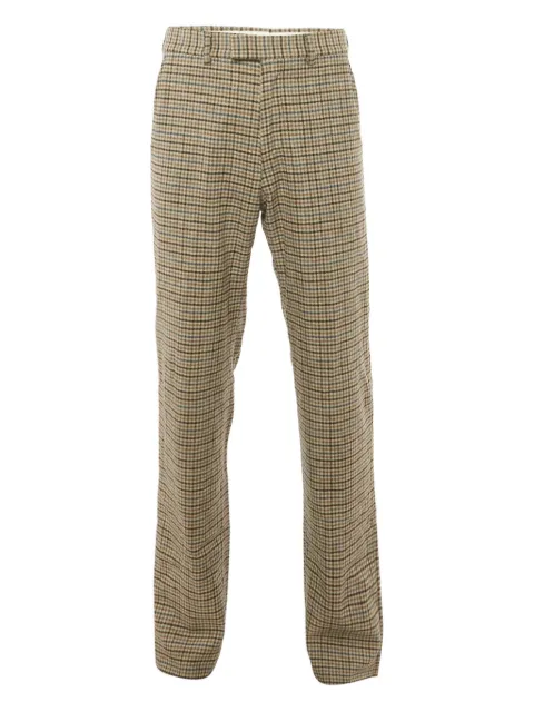 Gucci Pre-Owned checked straight-leg trousers