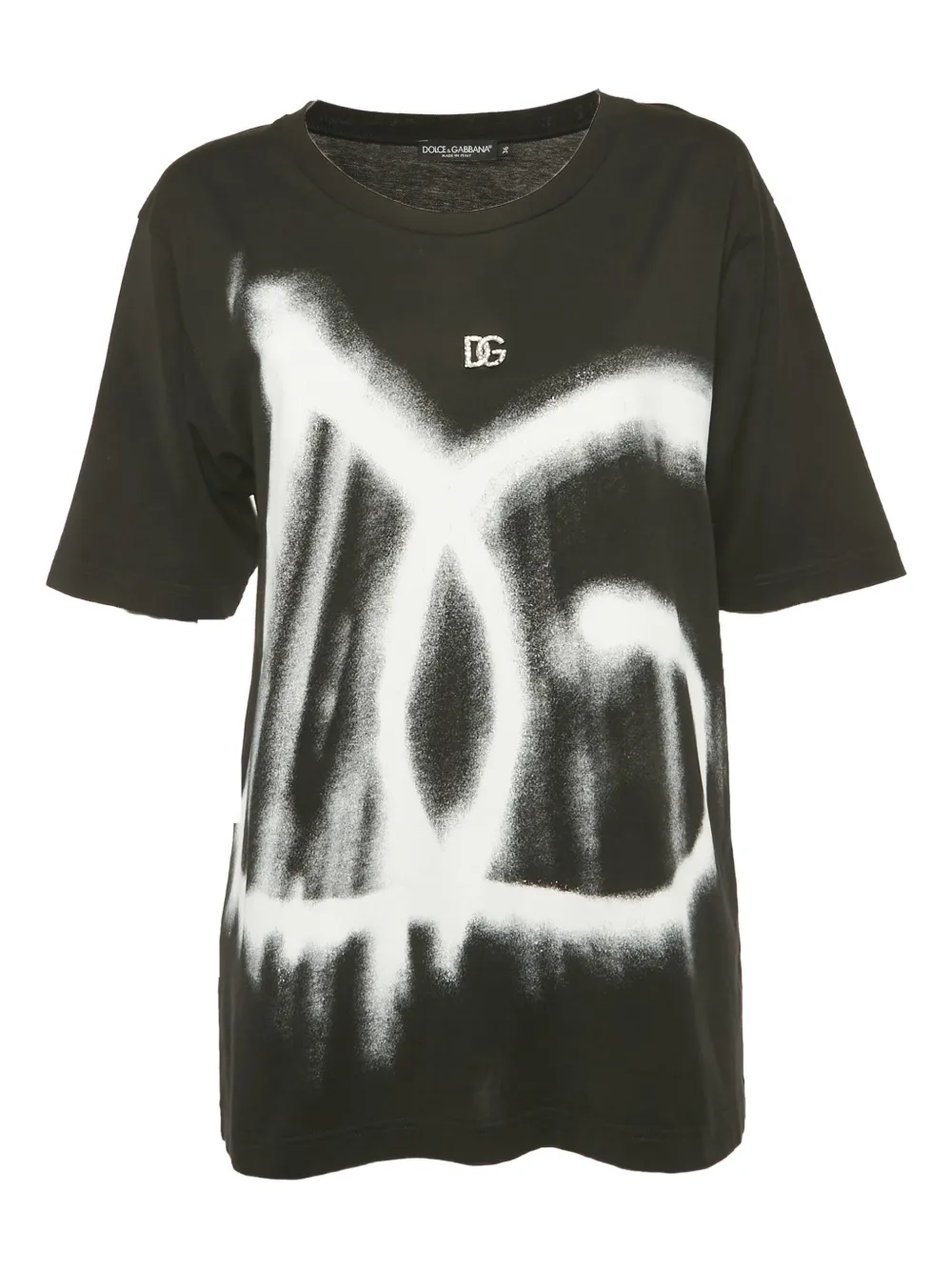 Dolce & Gabbana Pre-Owned graffiti-print T-shirt - Nero