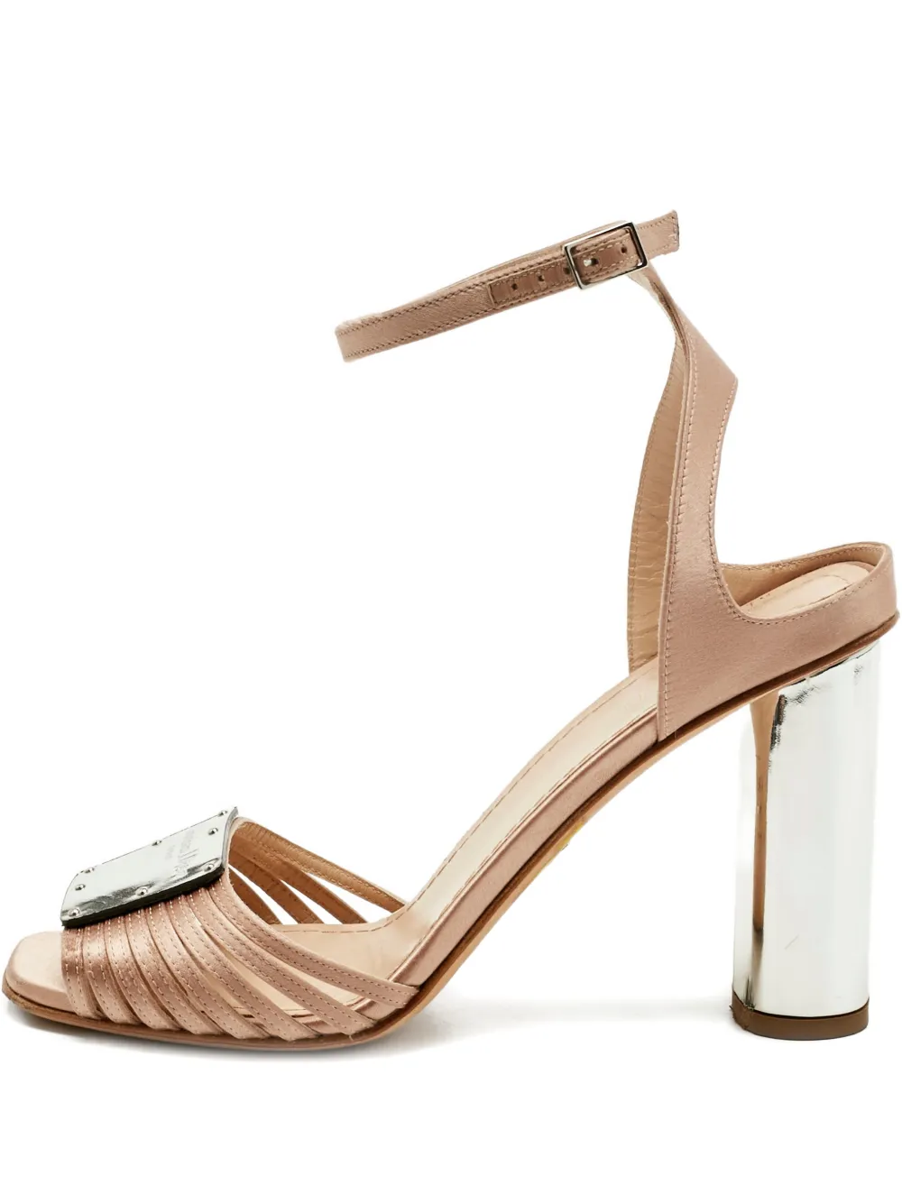Christian Dior Pre-Owned block-heel sandals - Nude