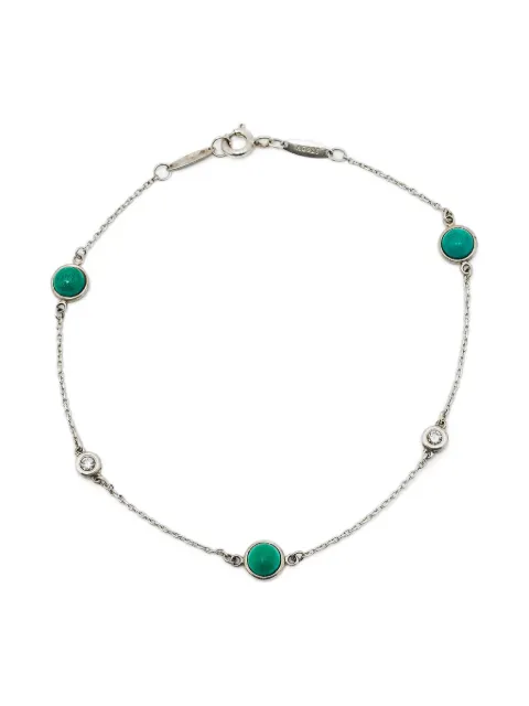Tiffany & Co. Pre-Owned x Elsa Peretti 'Color By the Yard' ダイヤモンド&ターコイズ ブレスレット