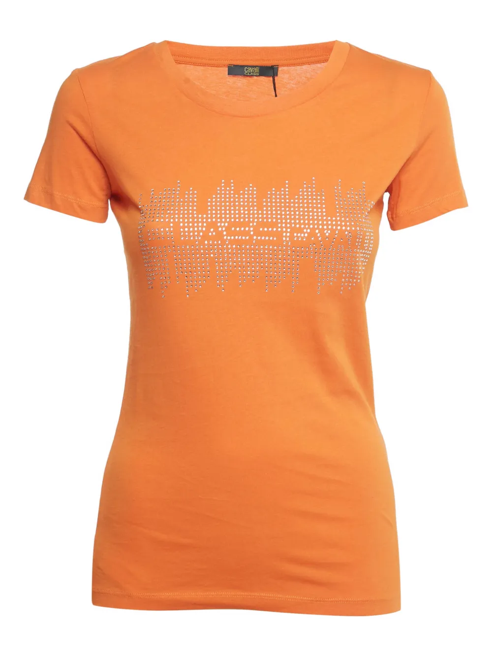 Pre-owned Cavalli Class Logo-detail T-shirt In Orange