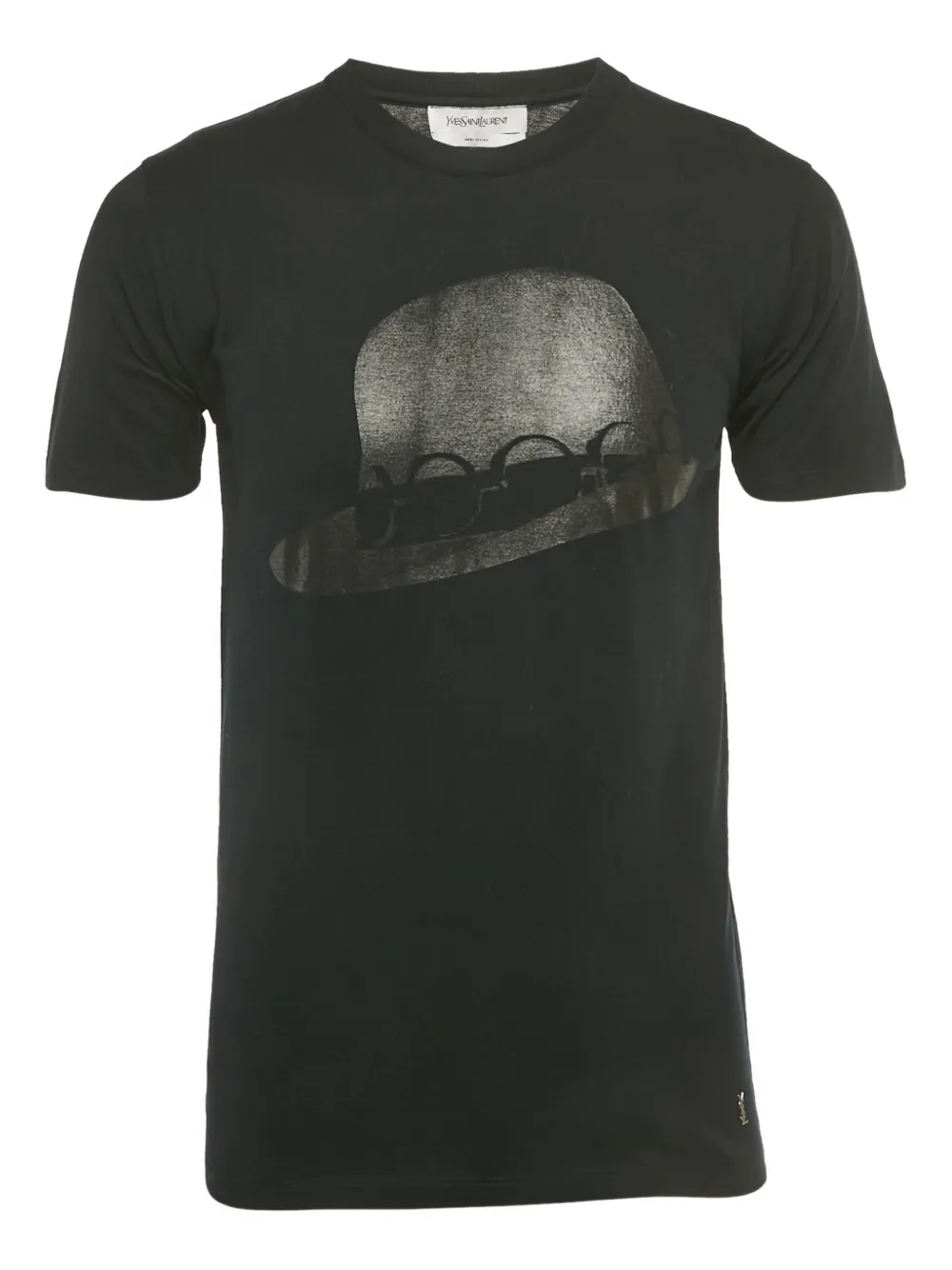 Saint Laurent Pre-Owned graphic hat T-shirt - Nero