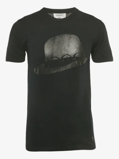 Saint Laurent Pre-Owned graphic hat T-shirt