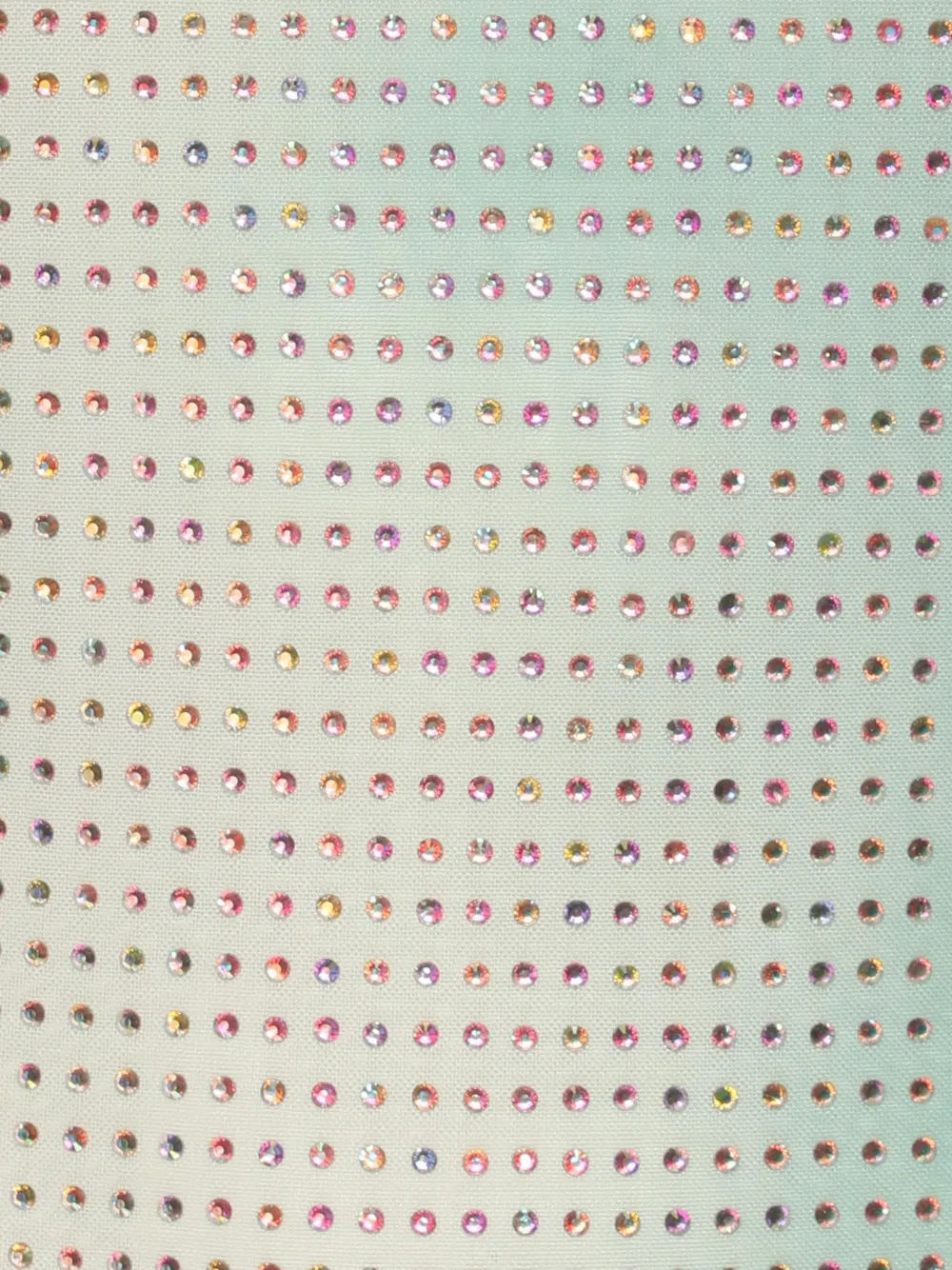 Self-Portrait Mesh maxi-jurk verfraaid met kristallen - Groen