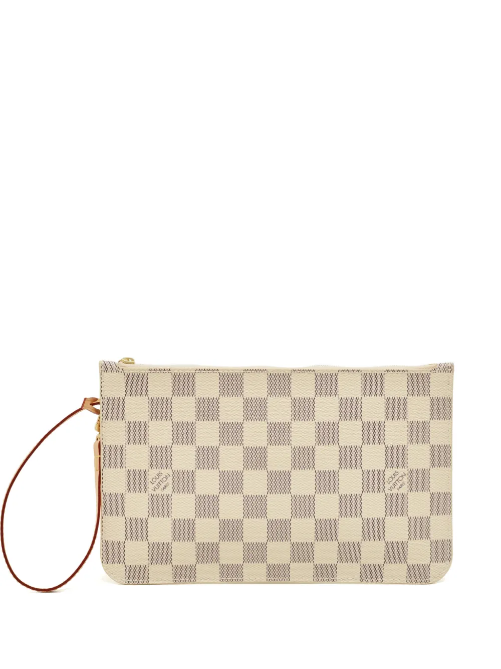 Louis Vuitton Pre-Owned Neverfull checked pouch bag | neutro | Image 1