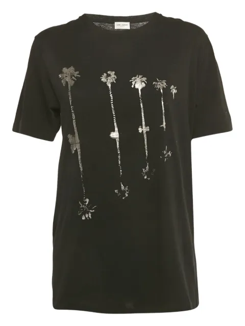 Saint Laurent Pre-Owned metallic-print T-shirt