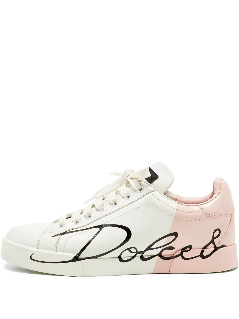 Dolce & Gabbana Pre-Owned Portofino leather sneakers - Weiß