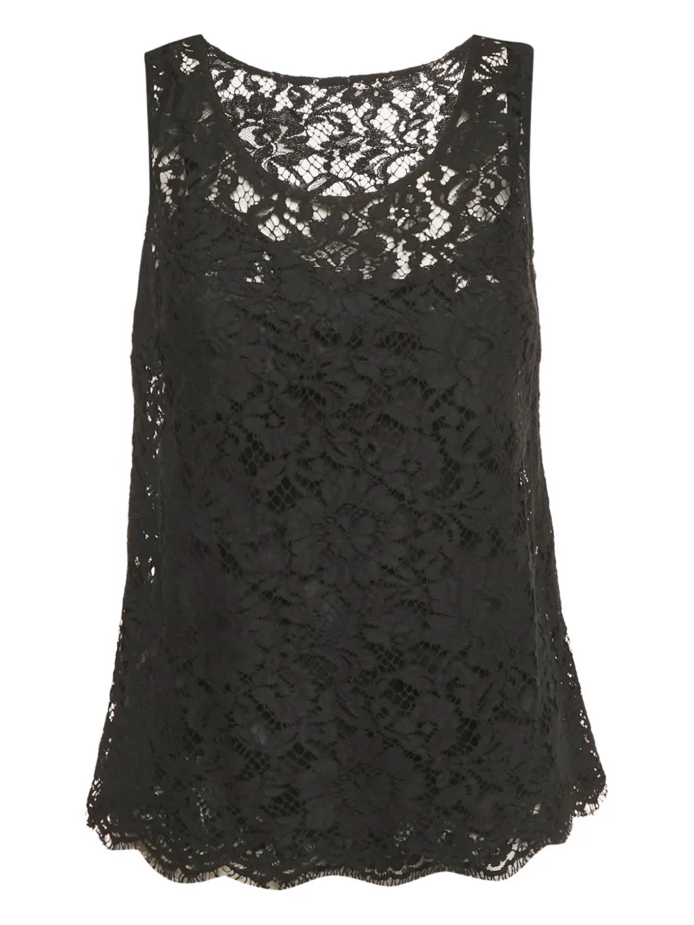 Dolce & Gabbana Pre-Owned floral-lace blouse - Nero