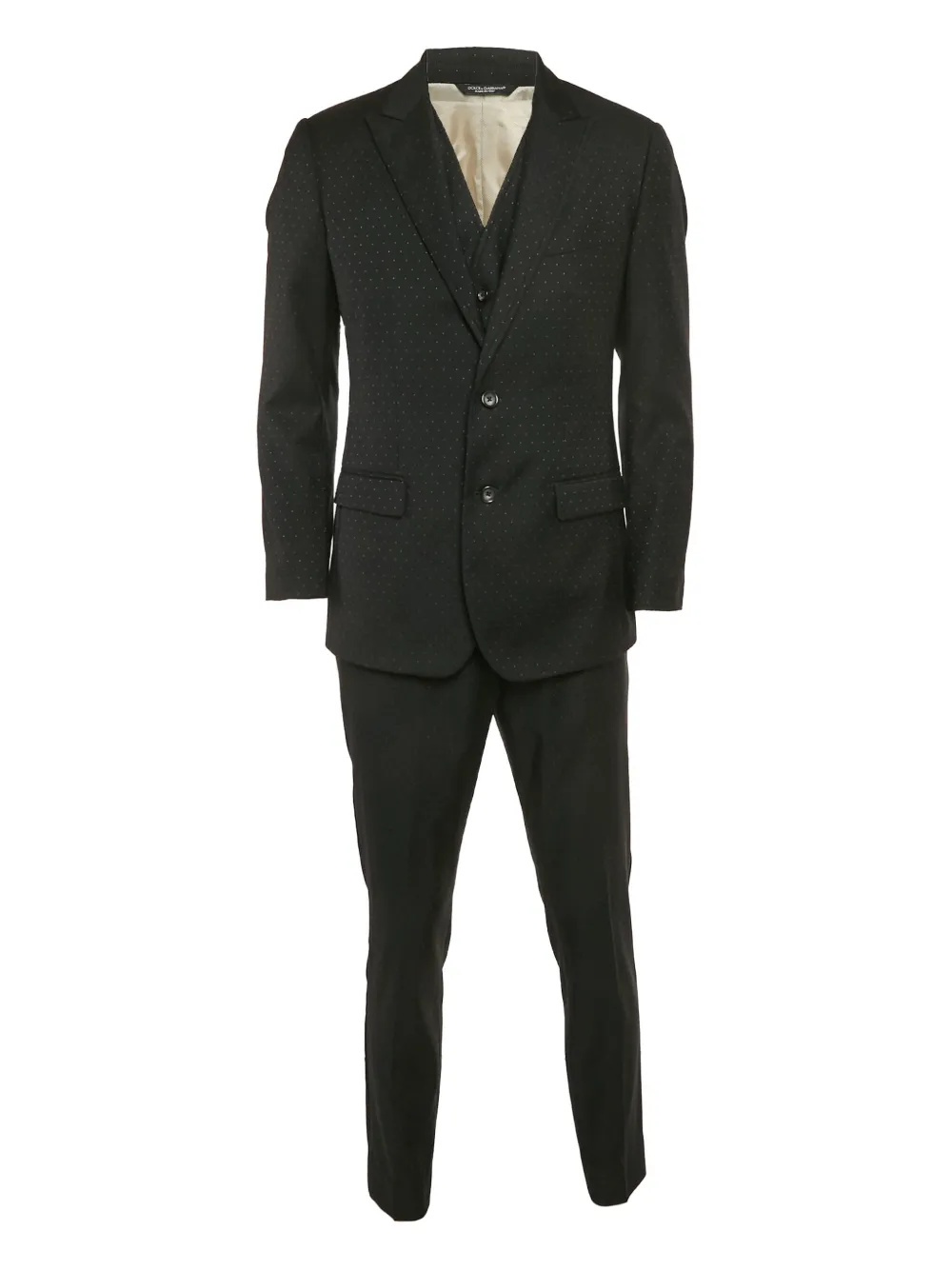 Dolce & Gabbana Pre-Owned patterned black suit | Black | Image 1