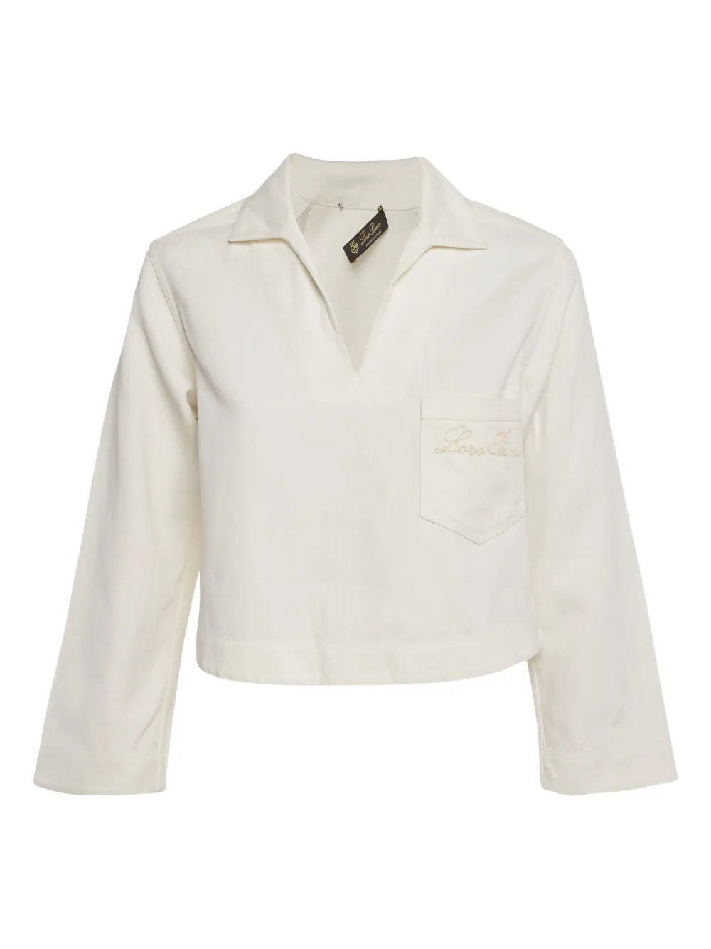 Loro Piana Pre-Owned white embroidered-logo sweatshirt - Toni neutri