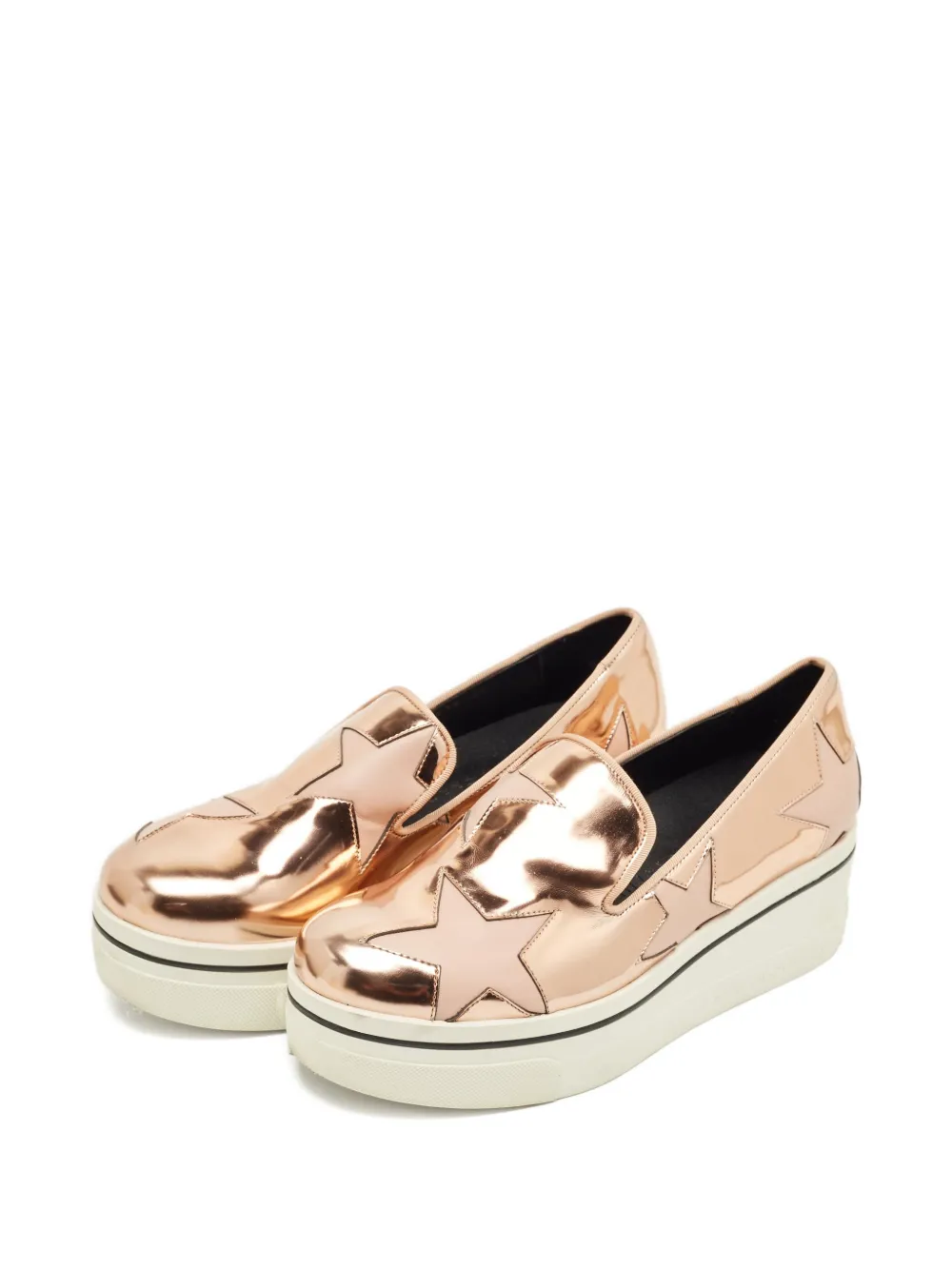Stella McCartney Pre-Owned Binx star-detailed slip-on sneakers - Roze
