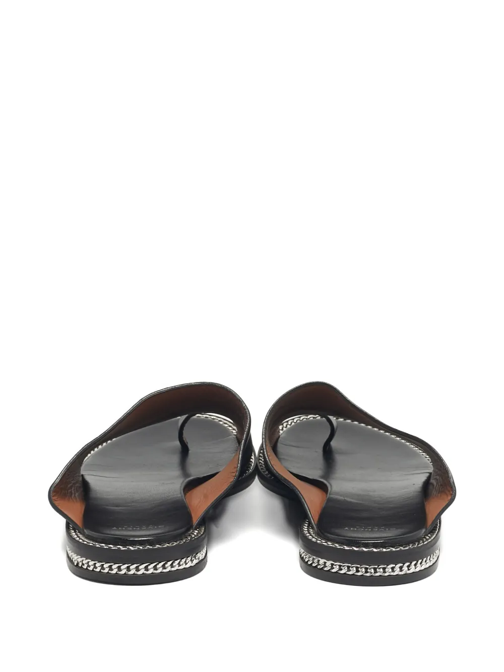 Givenchy Pre-Owned chain-detail leather sandals | Image 2