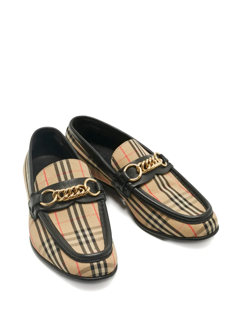 Burberry Pre-Owned Moorley chain loafers - Beige