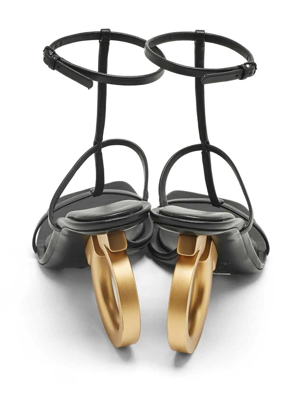 Ferragamo Pre-Owned Elina logo-heel sandals - Zwart