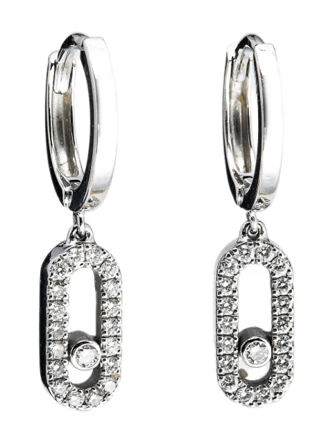Messika Uno diamond hoop earrings