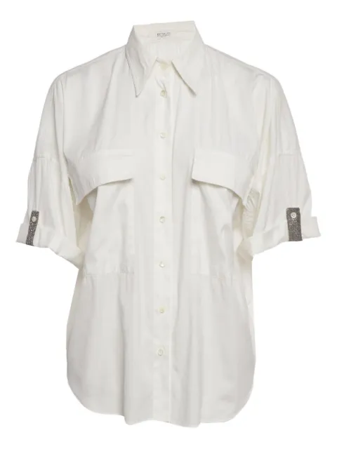 Brunello Cucinelli Vintage embellished pocket shirt