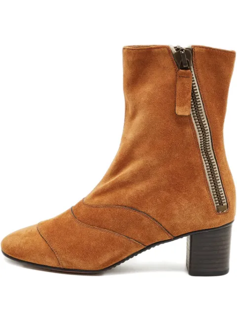 Chloé Pre-Owned Lexie suede ankle boots
