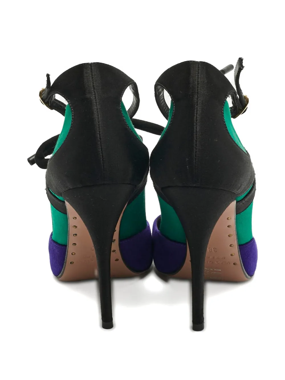 GIUSEPPE ZANOTTI Pre-owned Suede Ankle-strap Pumps In Purple