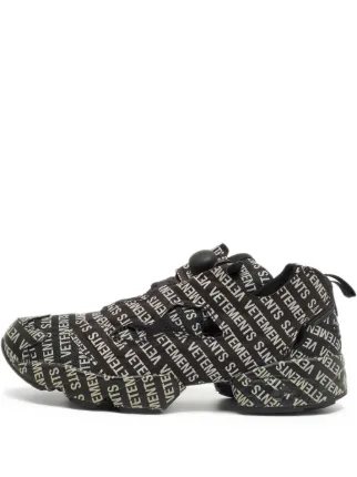 靴 VETEMENTS x Reebok Instapump Fury 29cm VETEMENTS x Reebok Instapump Fury Sneakers | Black | FARFETCH JO