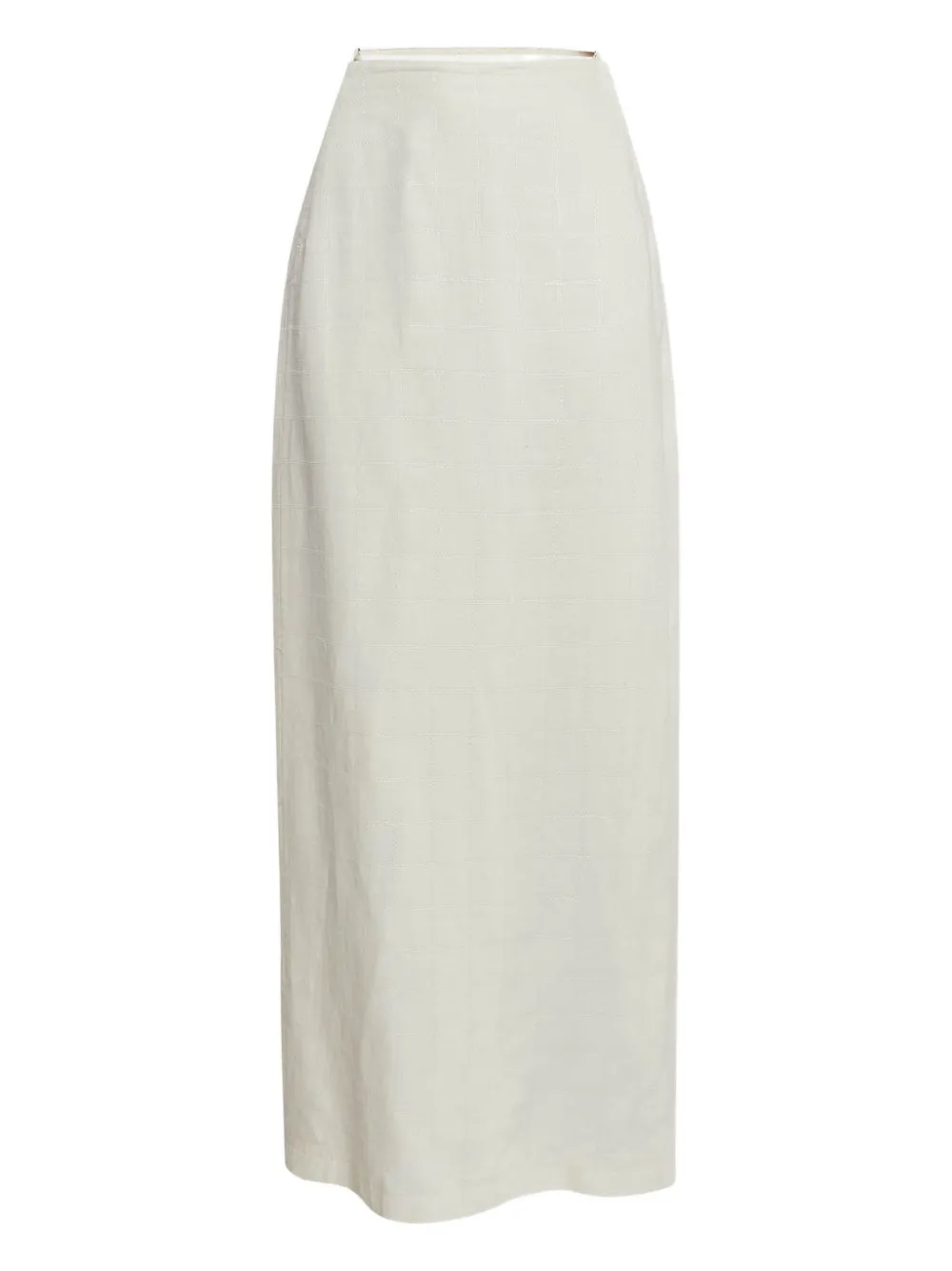 Jacquemus Pre-Owned L'amour split-detail linen maxi skirt - Toni neutri