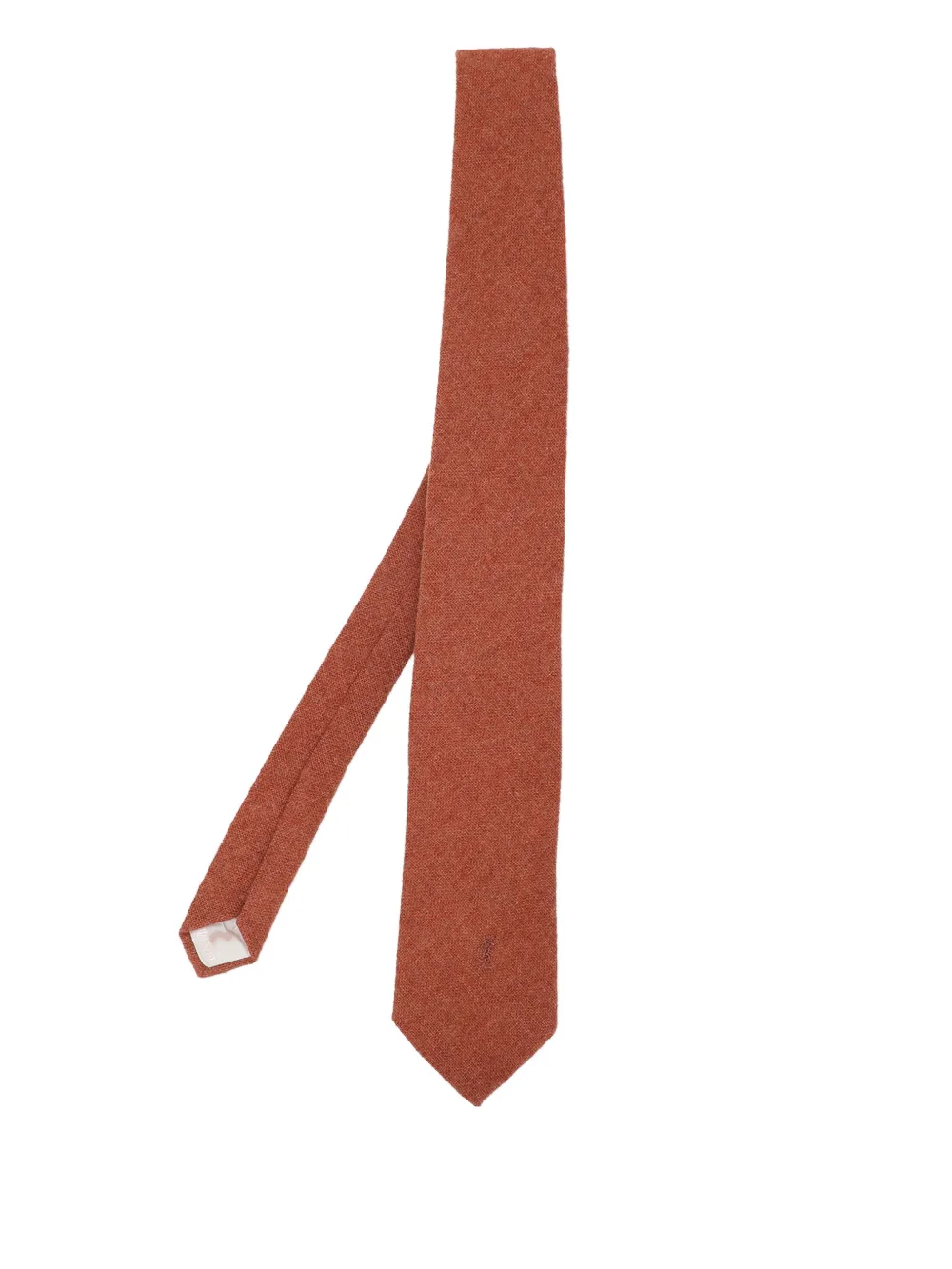 Saint Laurent Pre-Owned logo-detail tie - Marrone