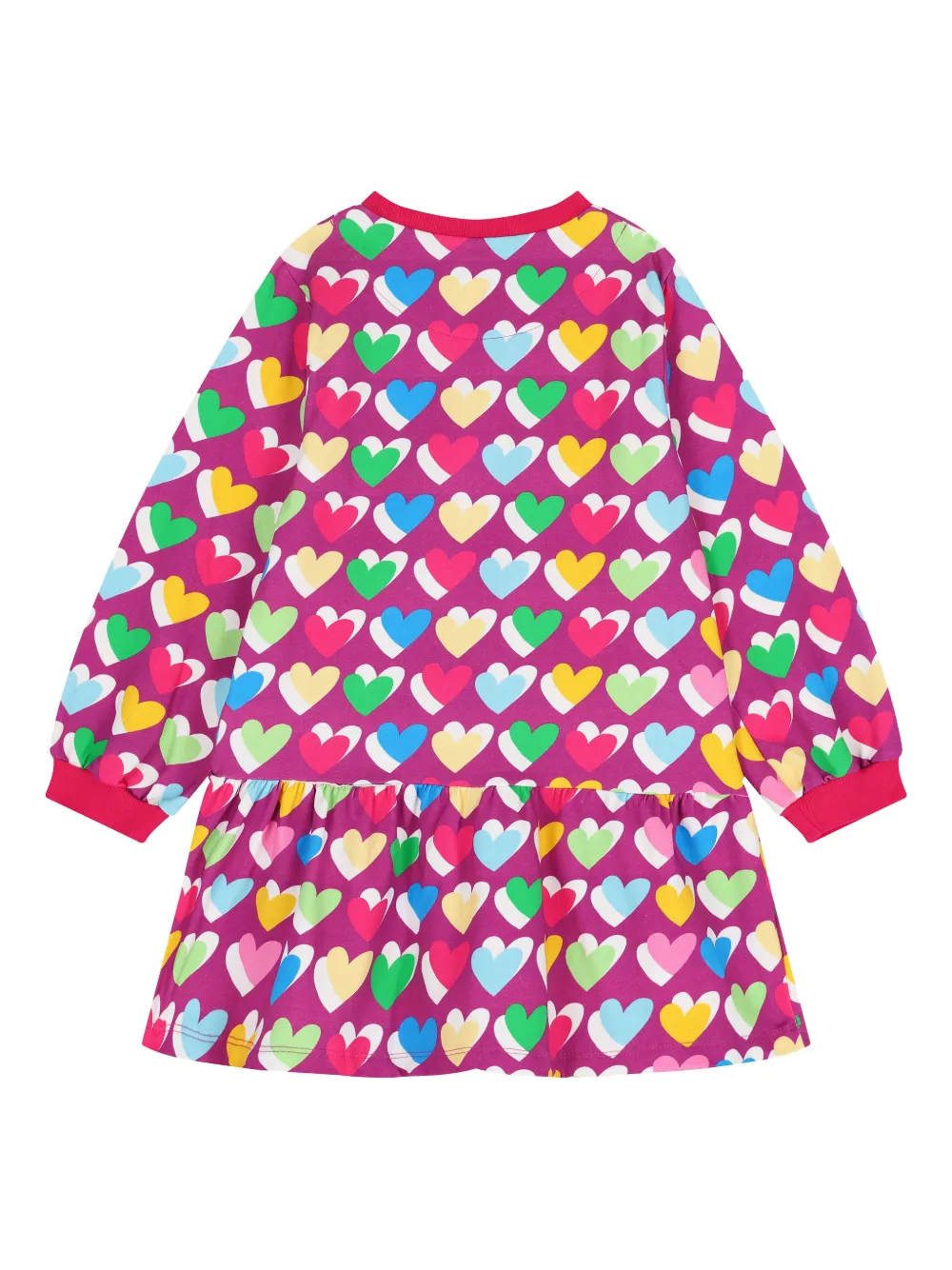 AGATHA RUIZ DE LA PRADA heart-pattern ruffled dress | Girls Knitted Dresses | Image 2