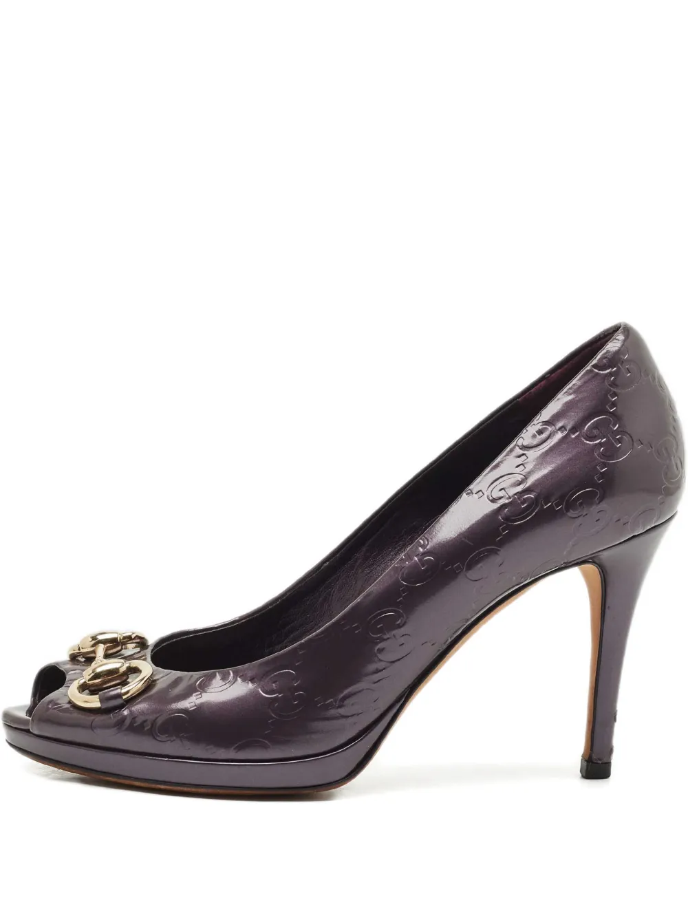 Gucci Pre-Owned horsebit leather pumps - Viola
