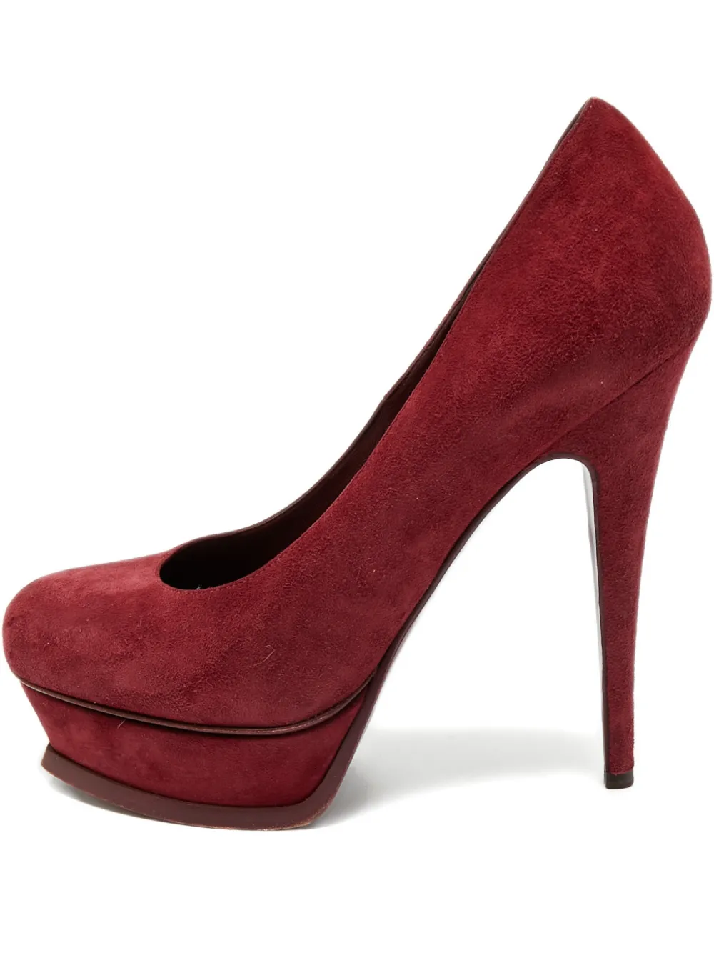 Saint Laurent Pre-Owned Tribtoo platform pumps - Rot
