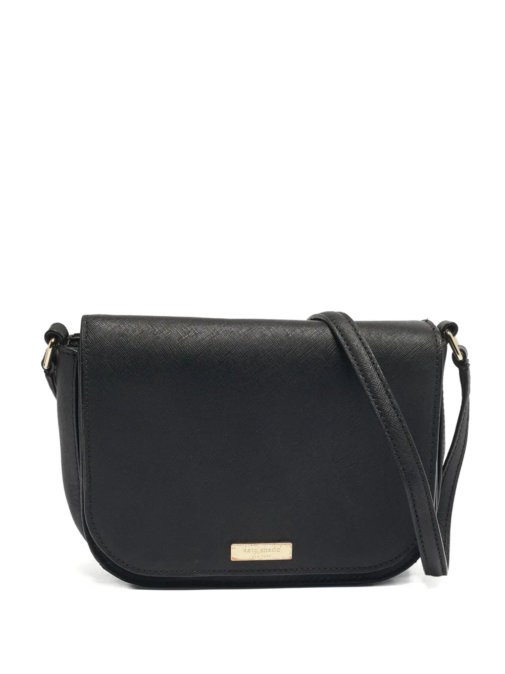 Kate Spade flap leather cross-body bag - Nero
