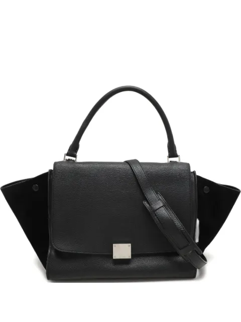 Celine Pre-Owned trapeze leather suede bag