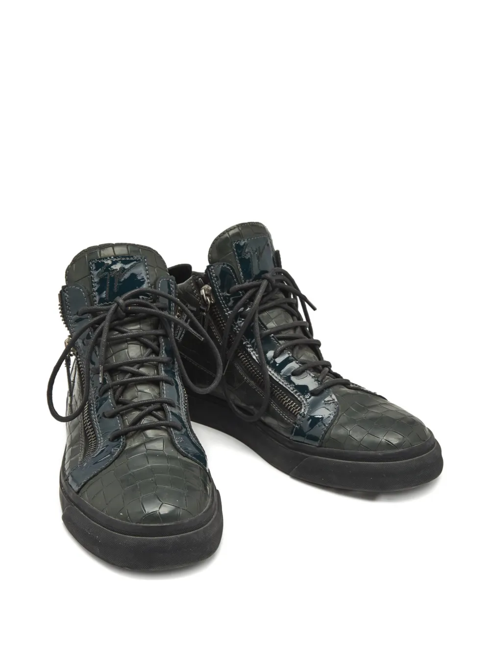 Giuseppe Zanotti Kriss leather sneakers - Groen