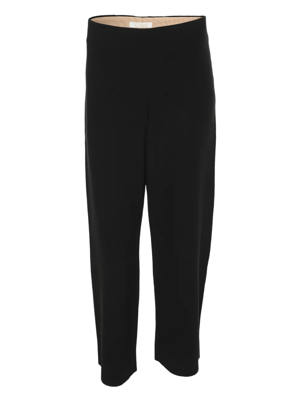 Chloé Pre-Owned Pantaloni in crêpe - Nero