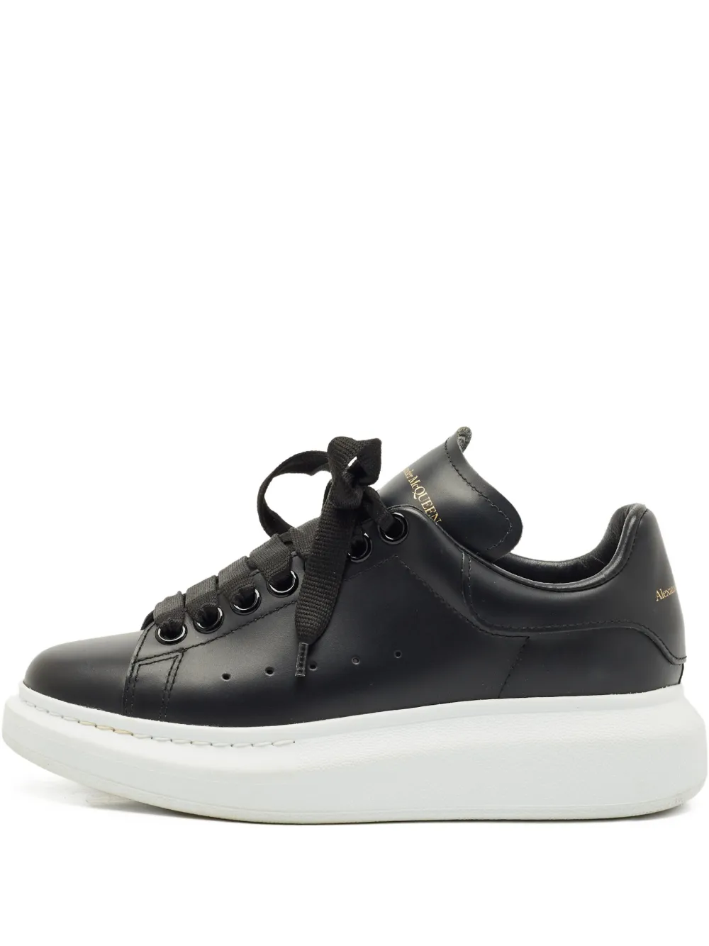 Alexander McQueen Pre-Owned lace-up leather sneakers - Schwarz