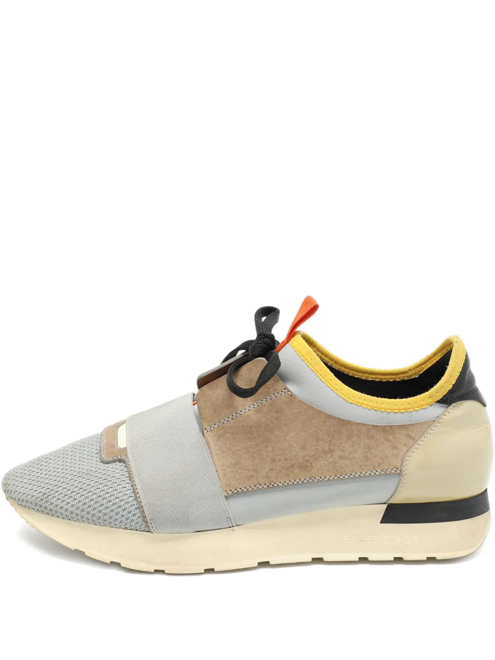 Balenciaga Pre-Owned Sneakers Race Runner in pelle - Grigio