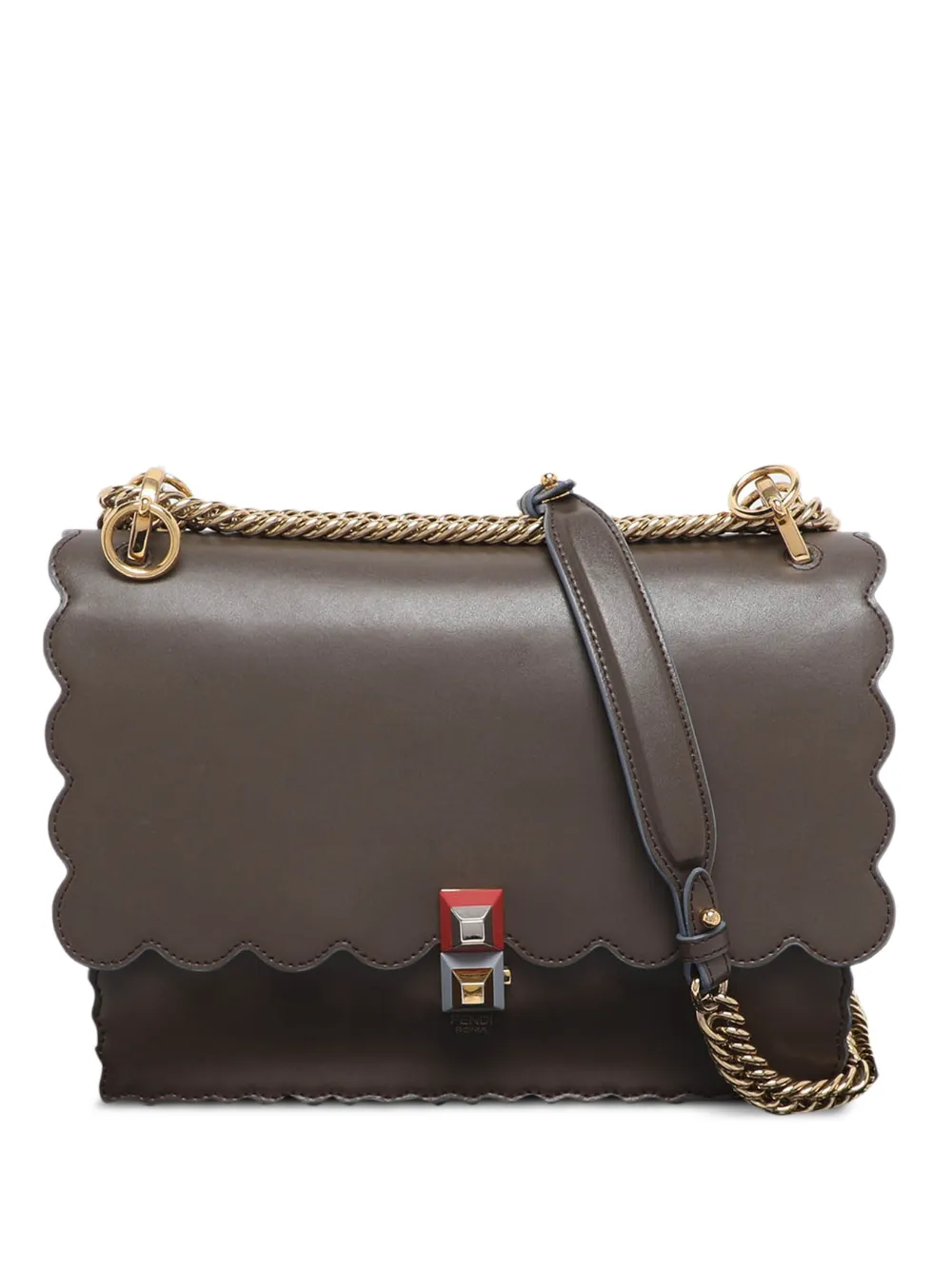 Fendi Pre-Owned Borsa a tracolla Kan I media 2017 - Marrone