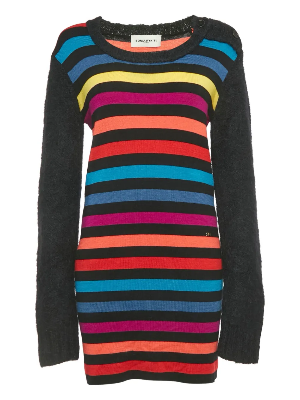 Sonia Rykiel Pre-Owned striped wool top - Nero