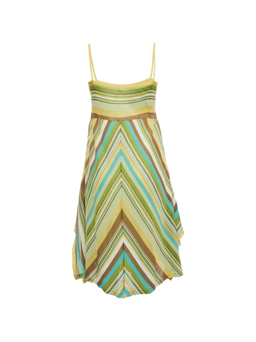 Missoni Pre-Owned chevron-pattern dress - Geel