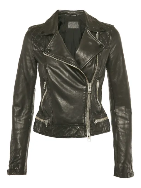 AllSaints quilted leather biker jacket