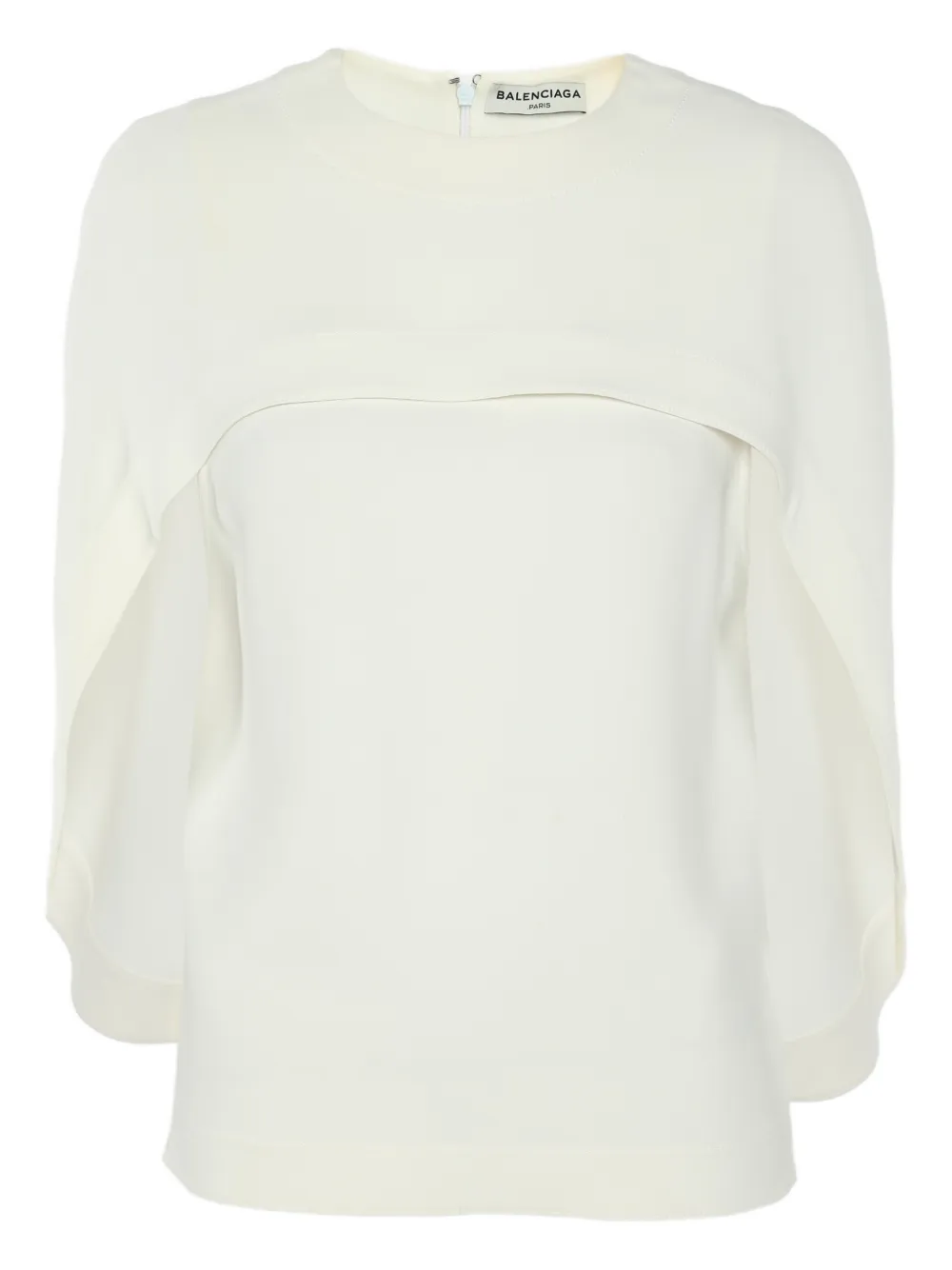 Balenciaga Pre-Owned Top con maniche ad aletta - Bianco