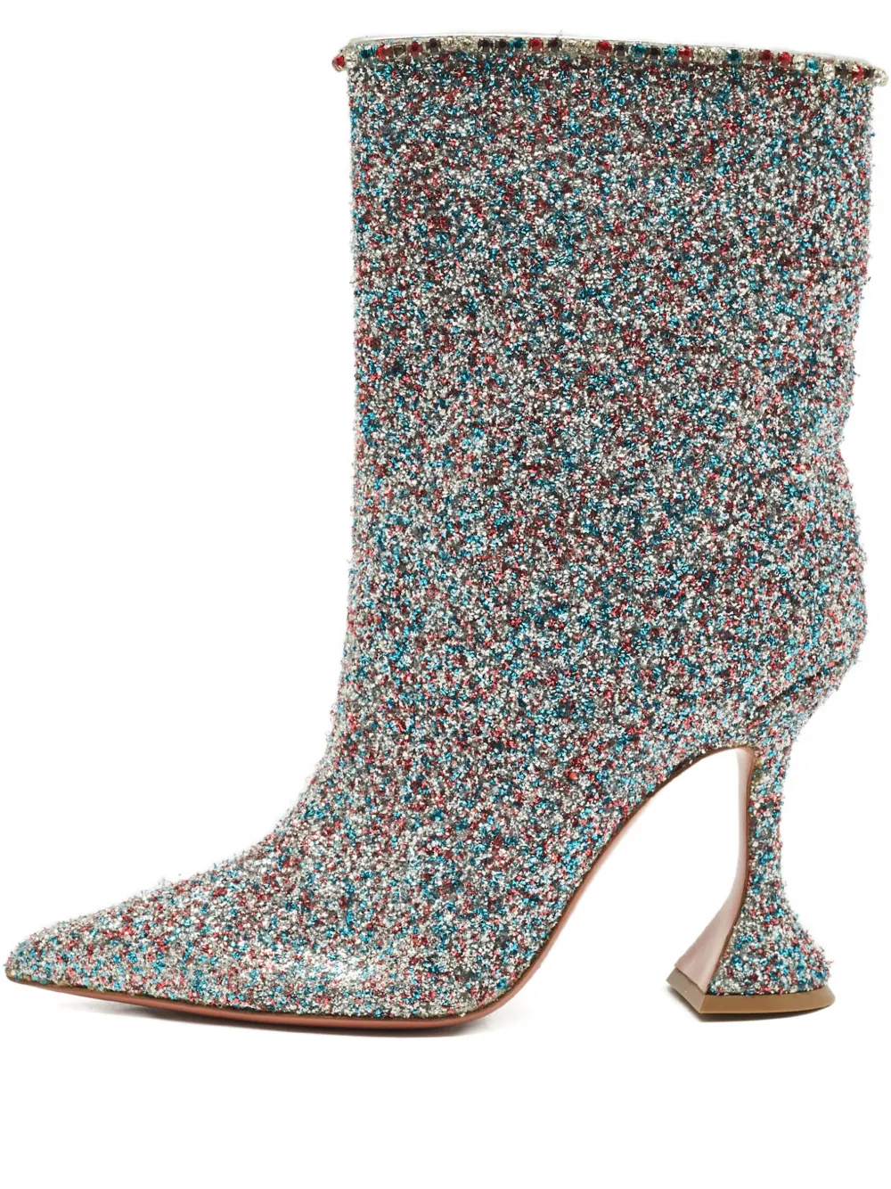 Amina Muaddi Mia Martini glitter boots - Blu