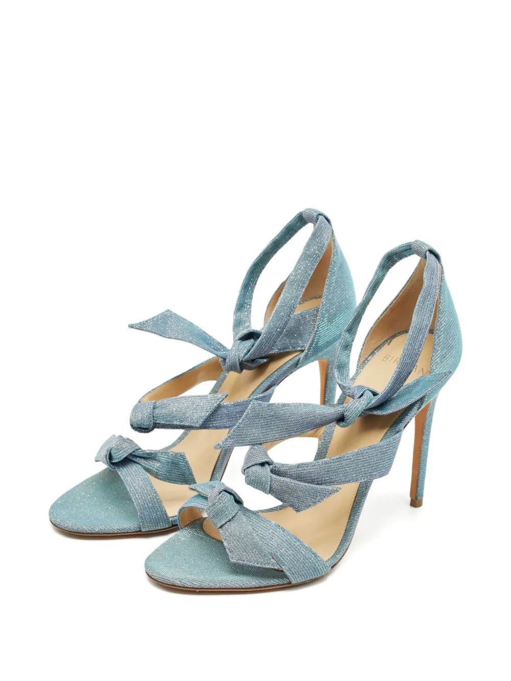 Alexandre Birman Lolita knot-detail sandals - Blauw