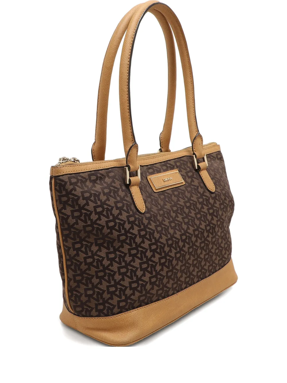 DKNY Borsa tote con logo - Marrone