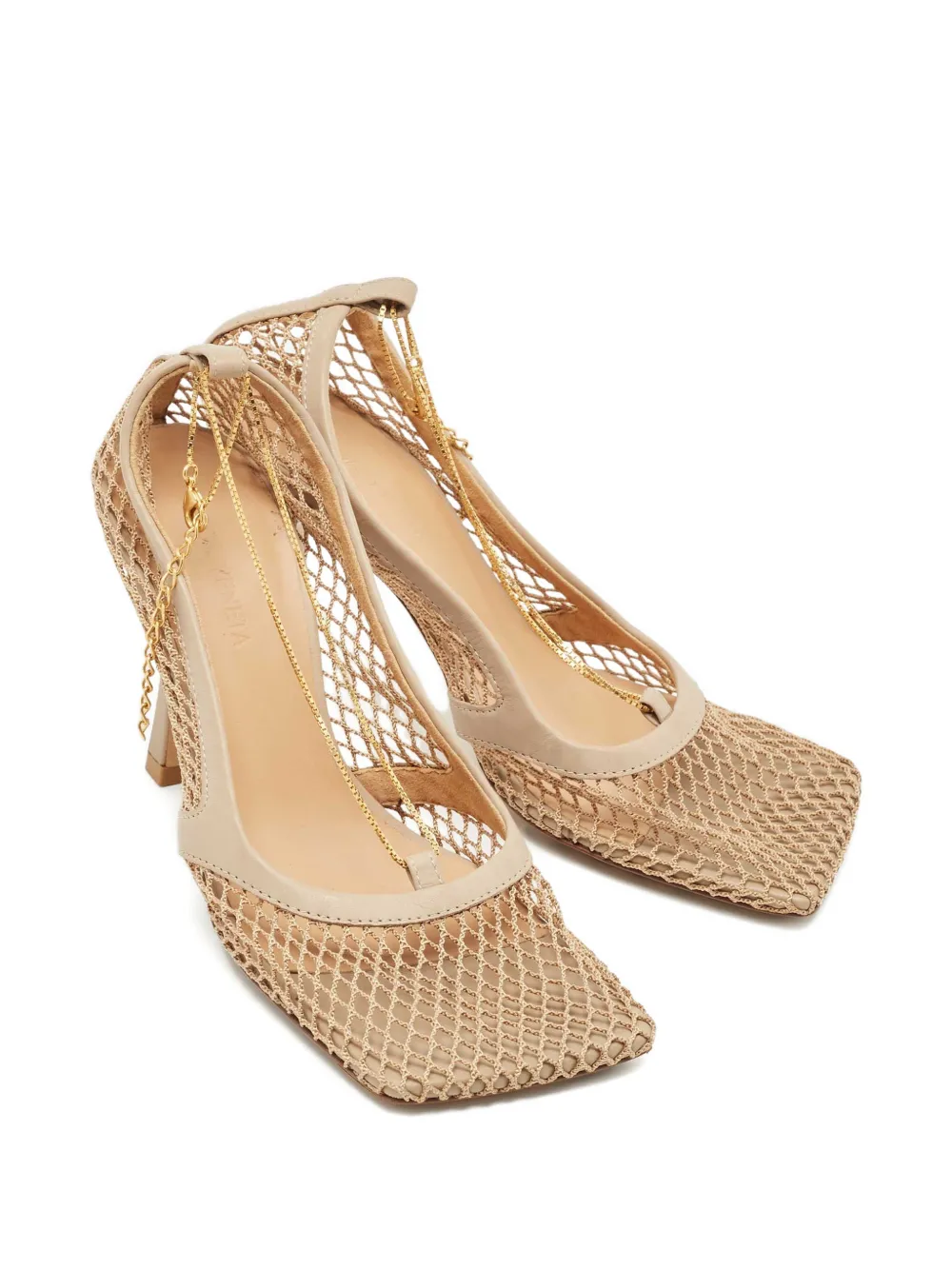 Bottega Veneta Pre-Owned square-toe pumps - Beige
